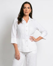 Camicia Bianco in Lino con Manica 3/4