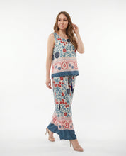 Pantalone palazzo con stampa floreale multicolor WuSide