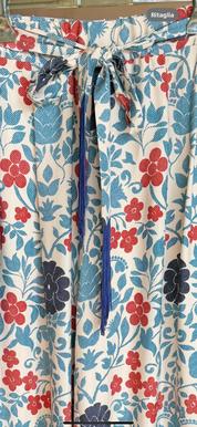Pantalone palazzo con stampa floreale multicolor WuSide