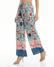 Pantalone palazzo con stampa floreale multicolor WuSide
