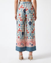 Pantalone palazzo con stampa floreale multicolor WuSide