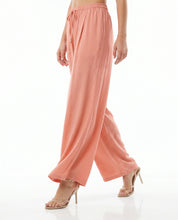 Pantalone palazzo rosa pastello con coulisse WuSide