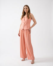 Gilet rosa pastello con bottoni gioiello WuSide