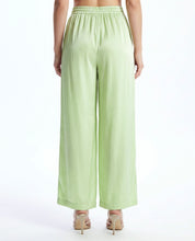 Pantalone palazzo verde menta con coulisse WuSide