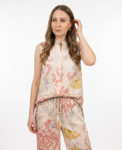 Camicia smanicata con stampa fantasia pastello WuSide
