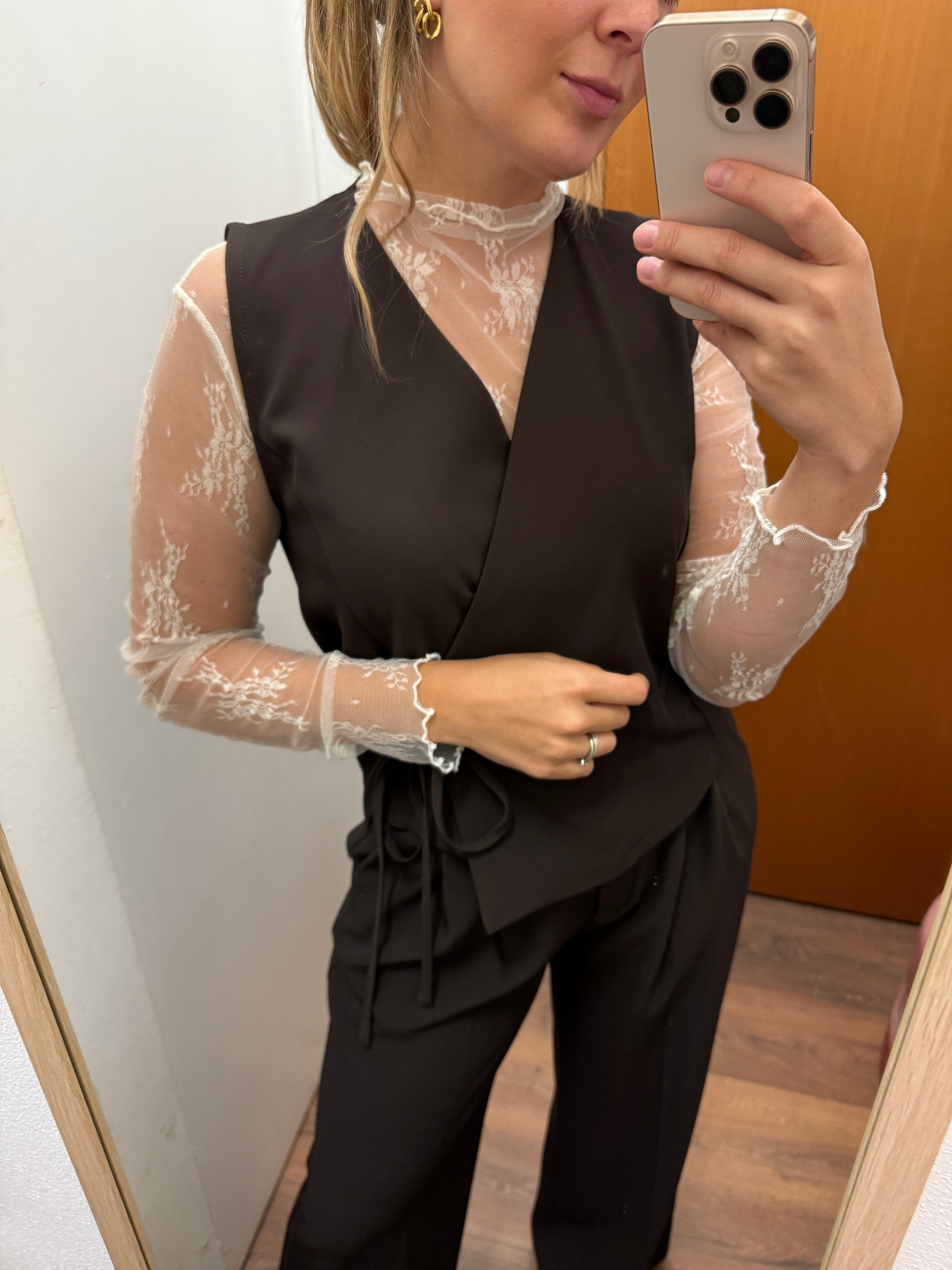 Gilet incrociato in cady Lokita
