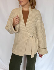 Cappotto in maglia misto lana Kontatto