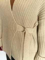 Cappotto in maglia misto lana Kontatto
