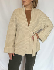 Cappotto in maglia misto lana Kontatto