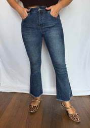 Jeans Flare sfrangiato Gioia