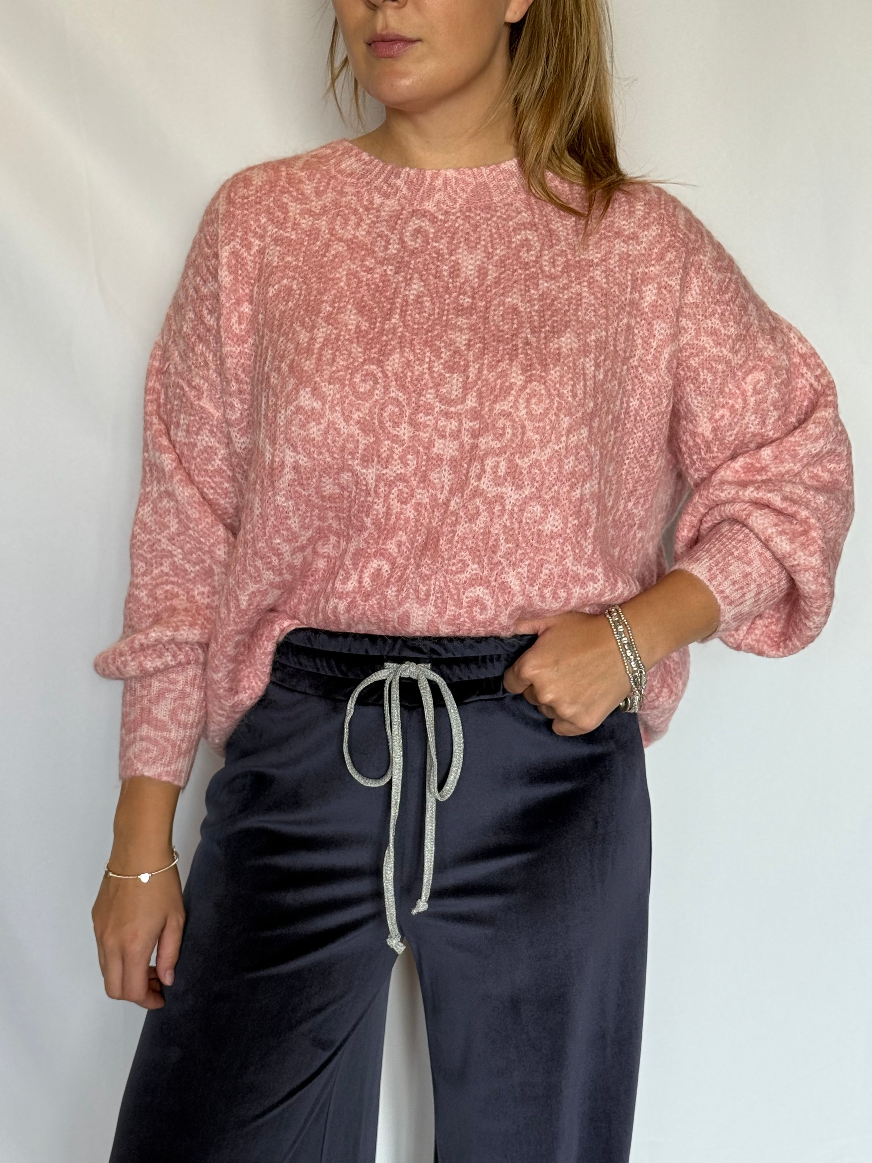 Maglia stampata misto mohair Lokita