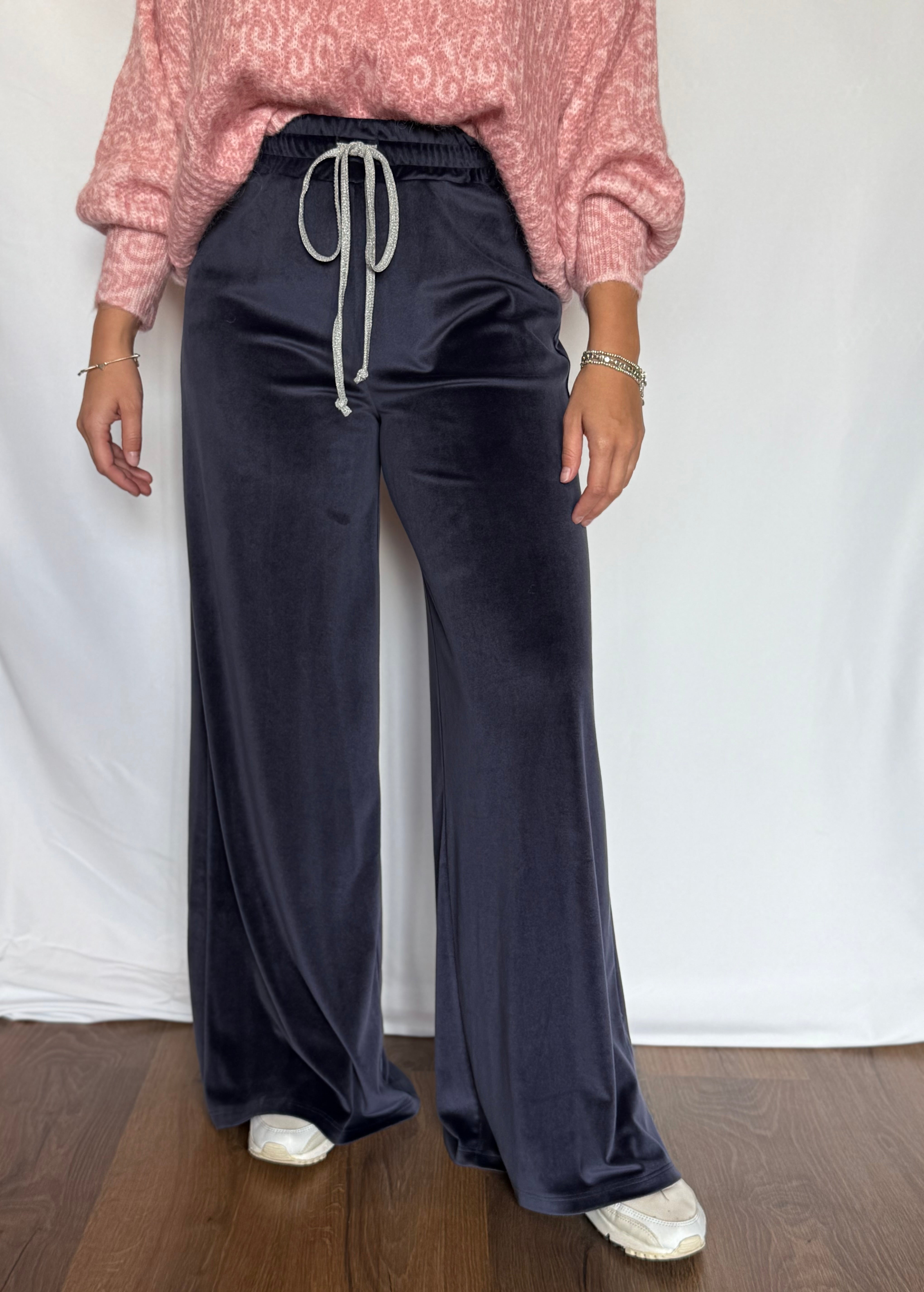 Pantalone a palazzo in ciniglia Lokita