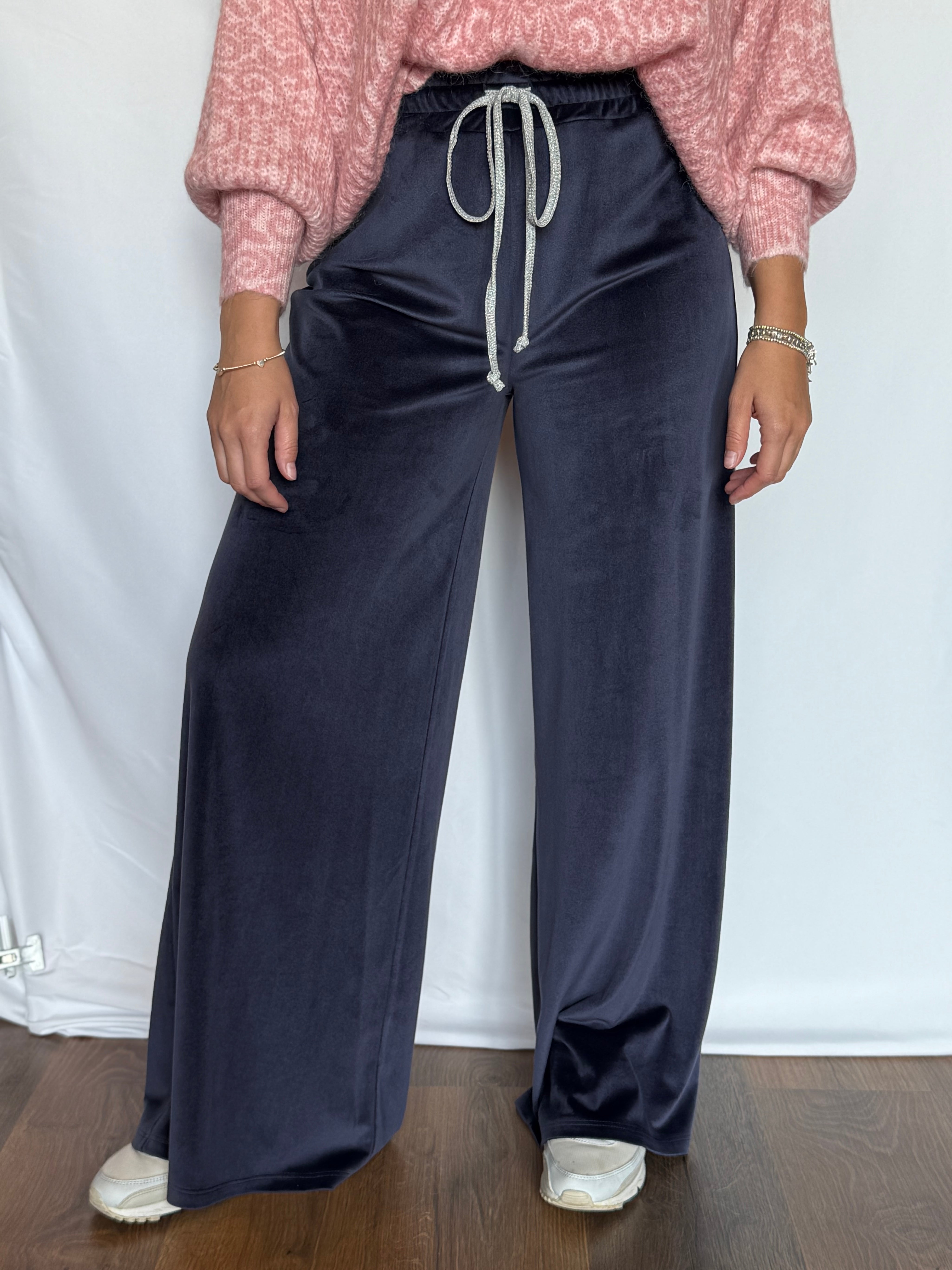 Pantalone a palazzo in ciniglia Lokita