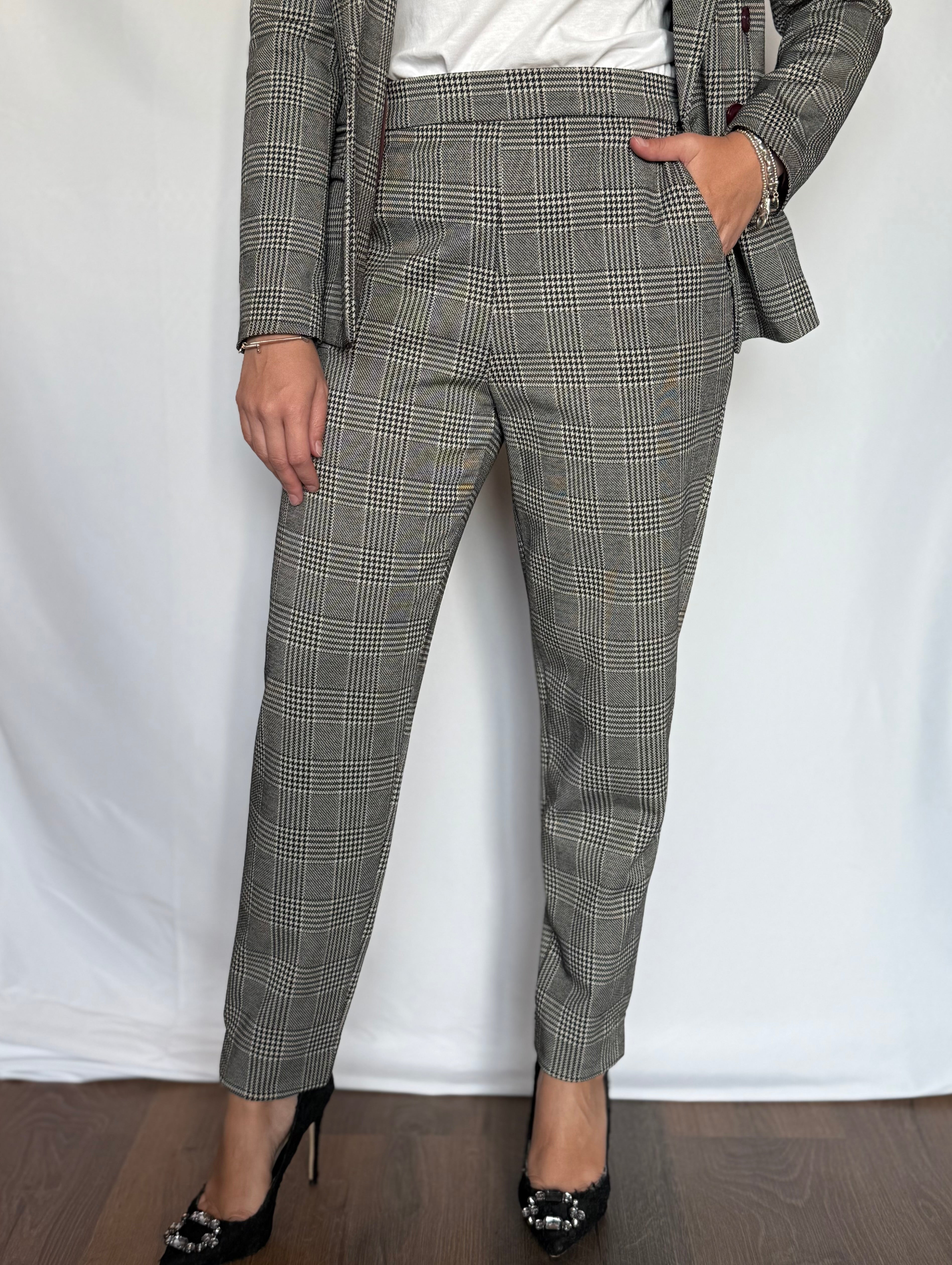 Pantalone dritto principe di galles Lokita