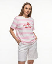 T-shirt a righe “Saint Tropez Beach Club”