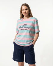 T-shirt a righe “Saint Tropez Beach Club”