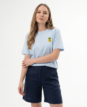 T-shirt basic con patch frutta gioiello
