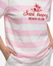 T-shirt a righe “Saint Tropez Beach Club”
