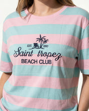 T-shirt a righe “Saint Tropez Beach Club”