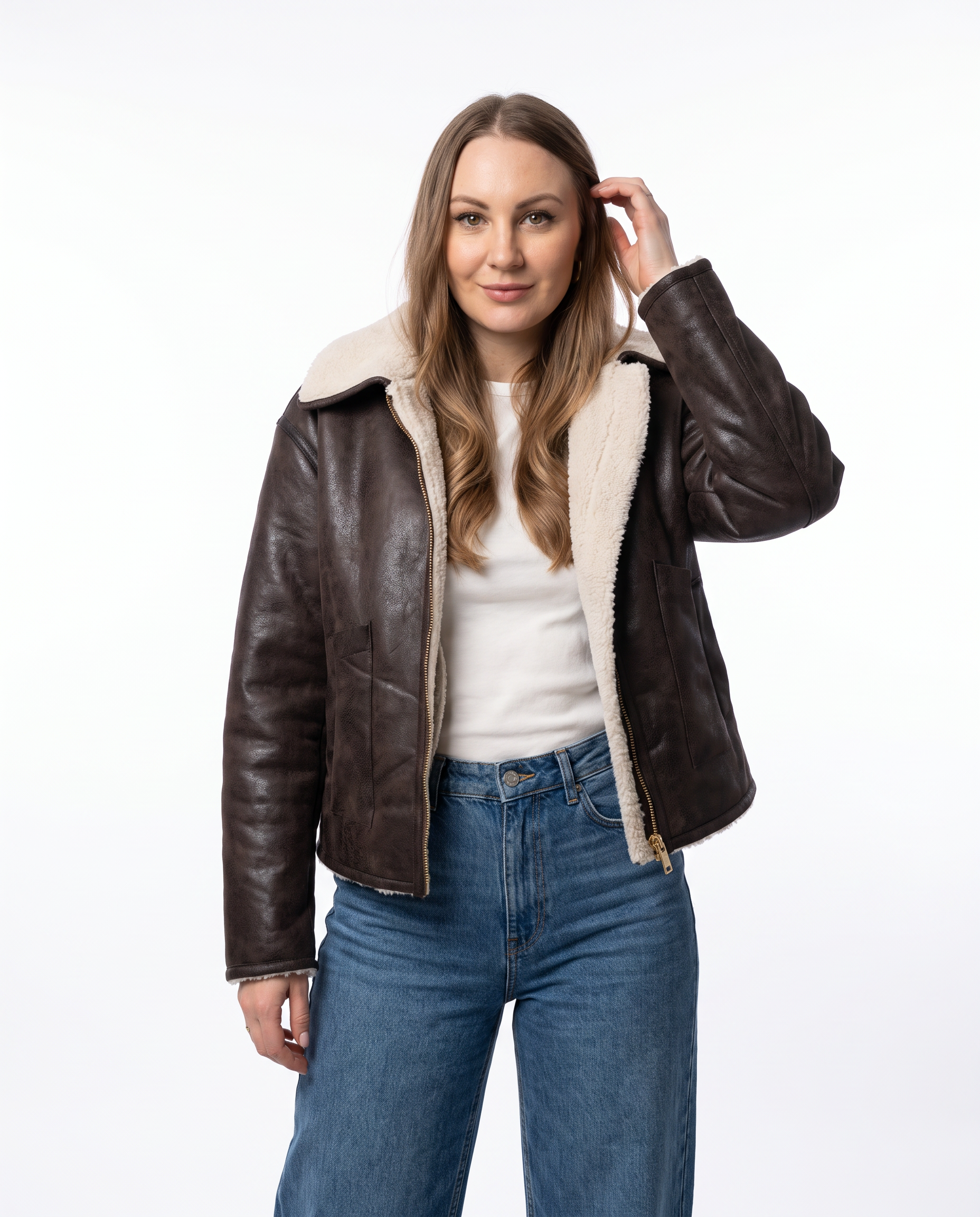Giacca Emma reversibile effetto montone e teddy