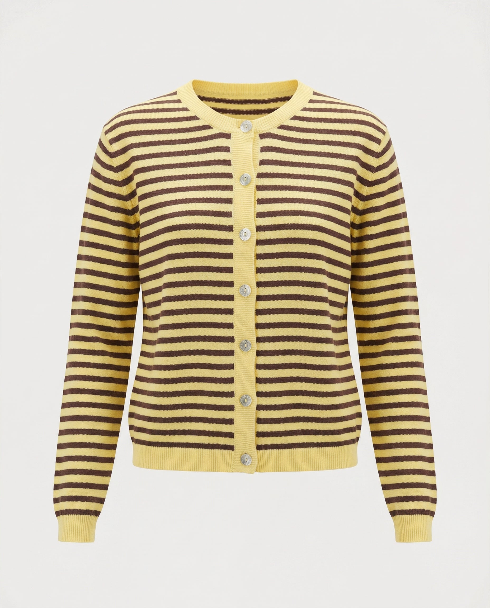 Cardigan a righe 100% cotone