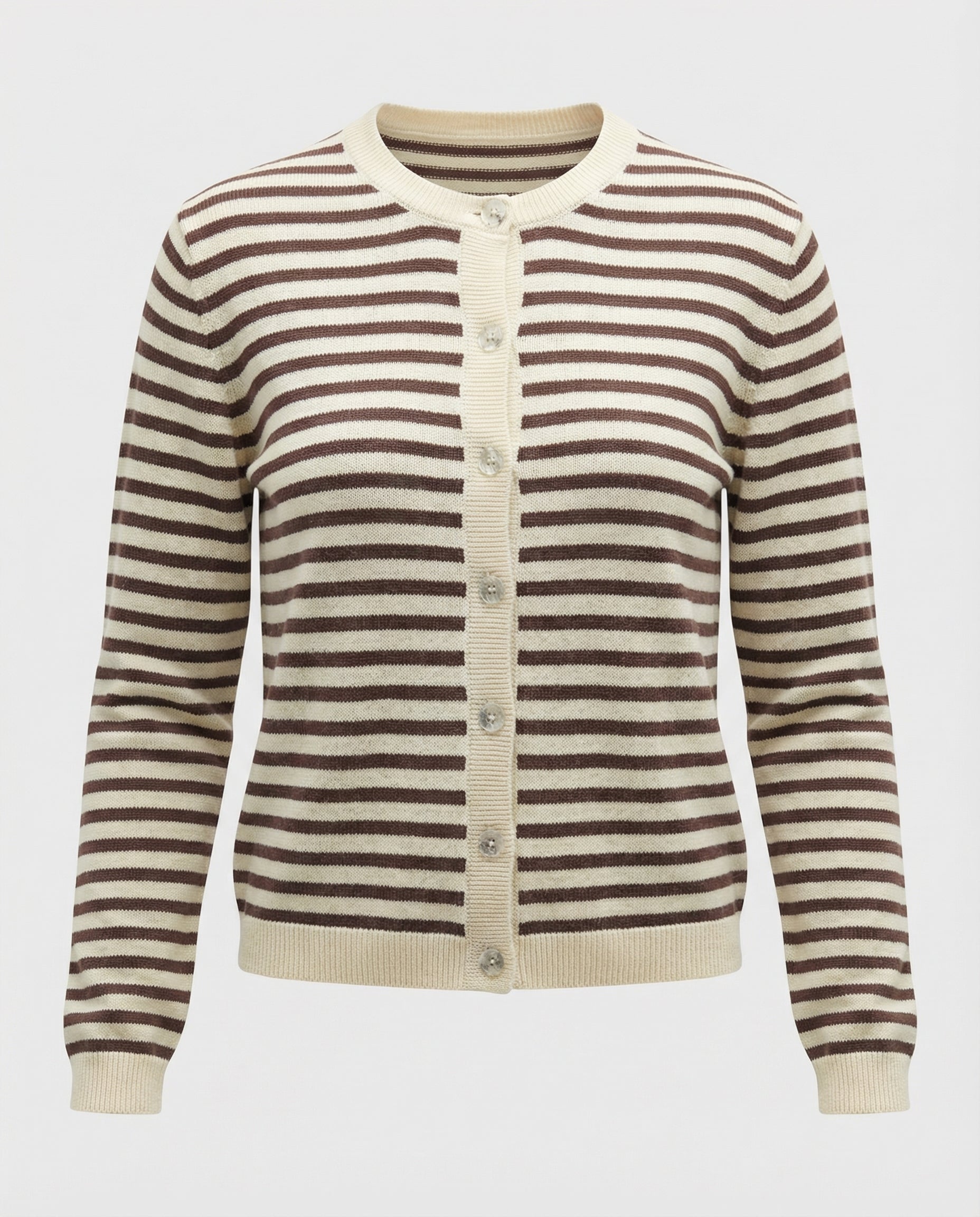 Cardigan a righe 100% cotone