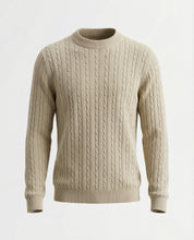 Maglione a trecce 100% cotone