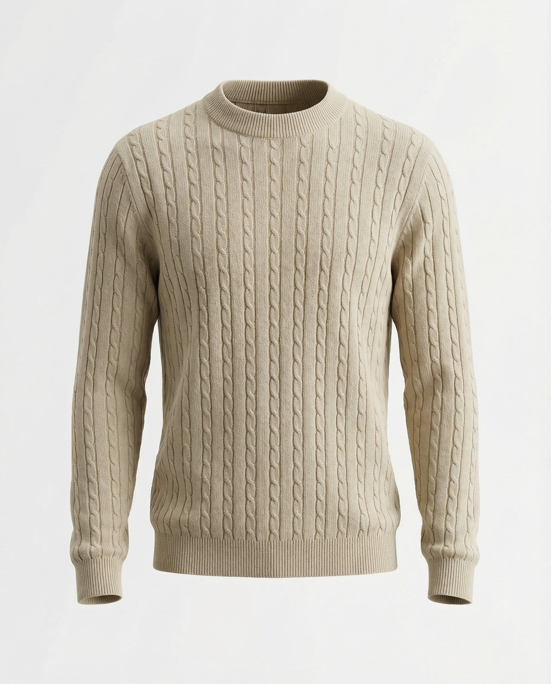 Maglione a trecce 100% cotone