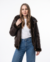 Bomber Yulia montone e pelliccia