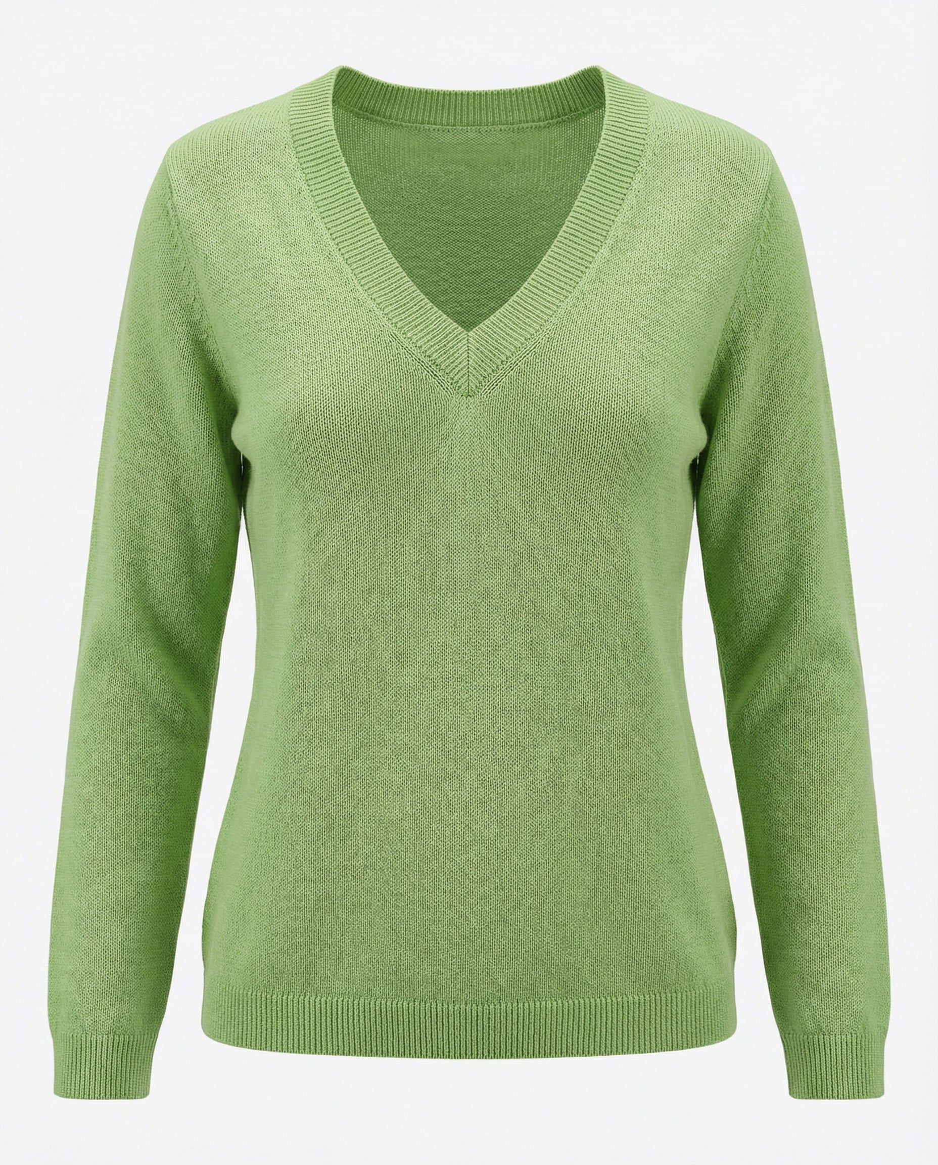 Maglione Donna con Scollo a V 100% cotone
