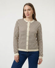 Cardigan a righe 100% cotone