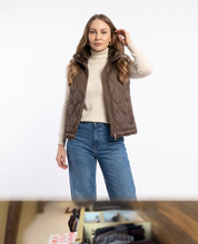 Gilet reversibile trapuntato  con pelliccia