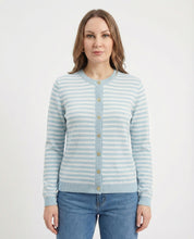 Cardigan a righe 100% cotone