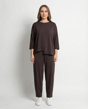 Completo in jersey morbido – Marrone cioccolato