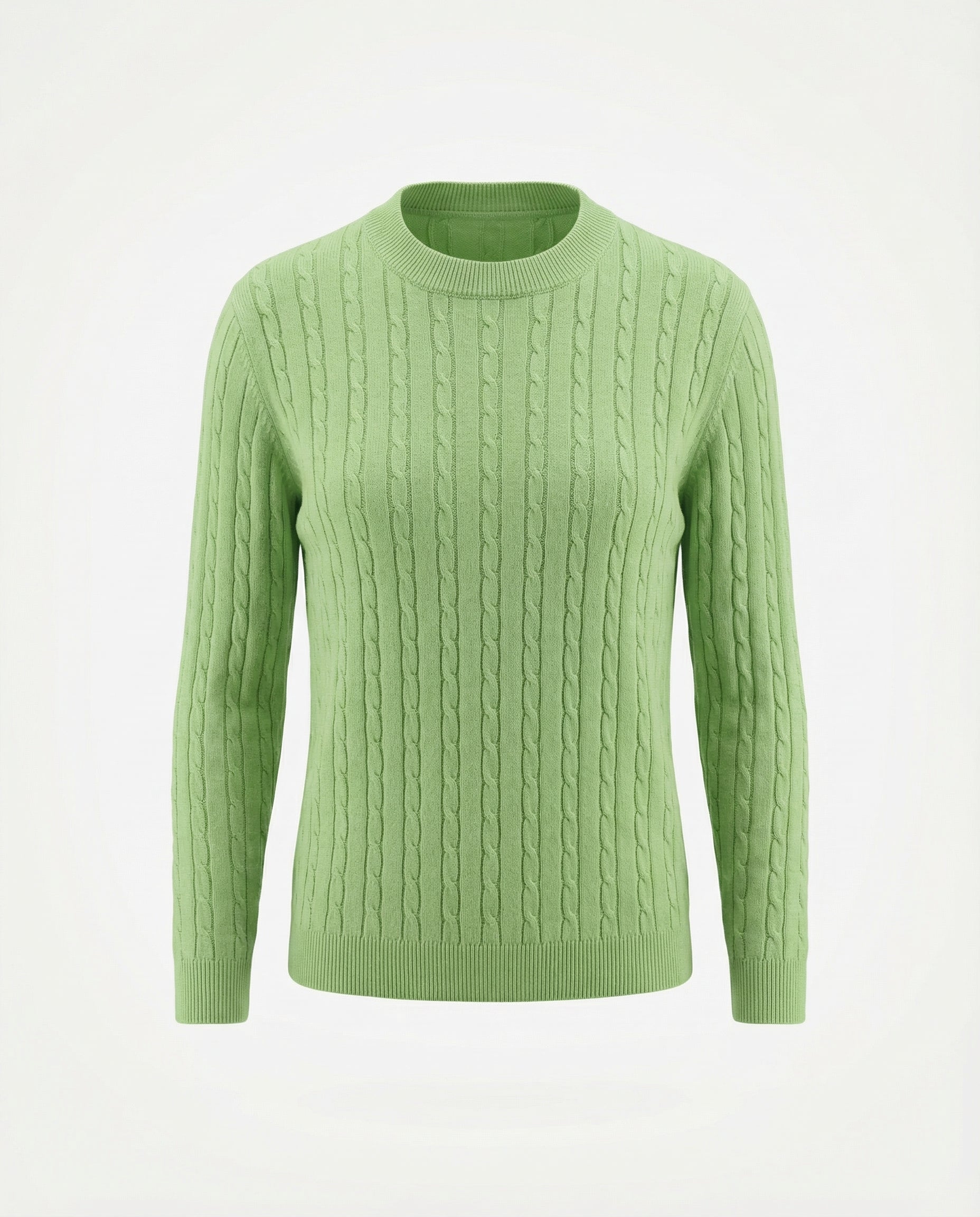 Maglione a trecce 100% cotone