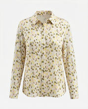 Camicia stampata multicolor- Fondo ecru